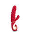 G-Vibe - G-Candy - Mini Geribbelde Rabbit Vibrator - Rood-Laced-up.nl