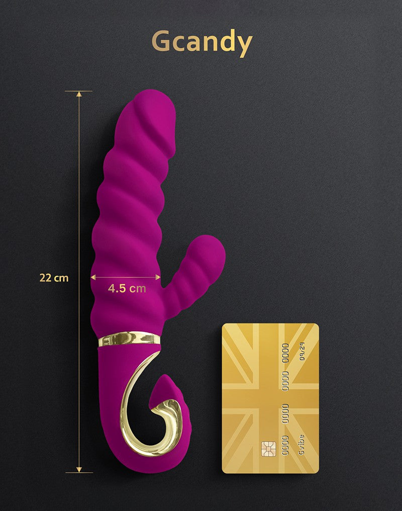 G-Vibe - G-Candy - Rabbit Vibrator - Roze-Erotiekvoordeel.nl