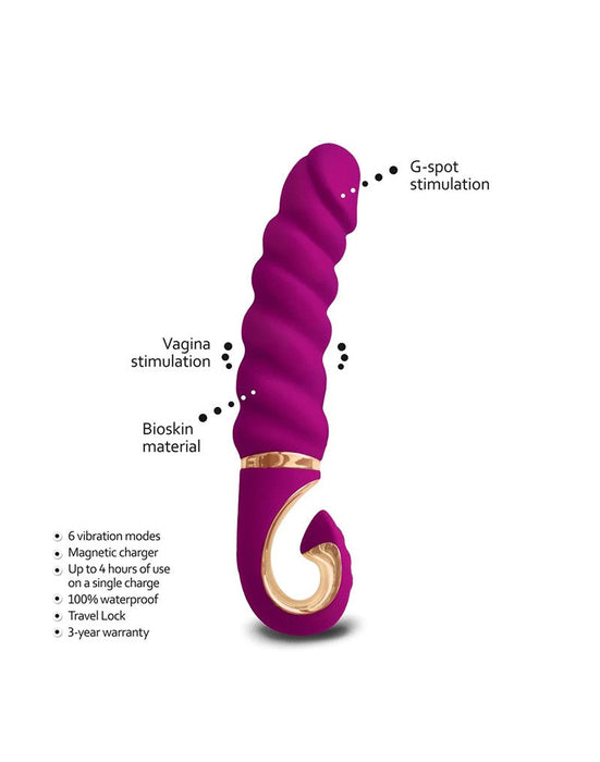 G-Vibe - G-Jack - Mini Geribbelde Vibrator - Paars-Laced-up.nl