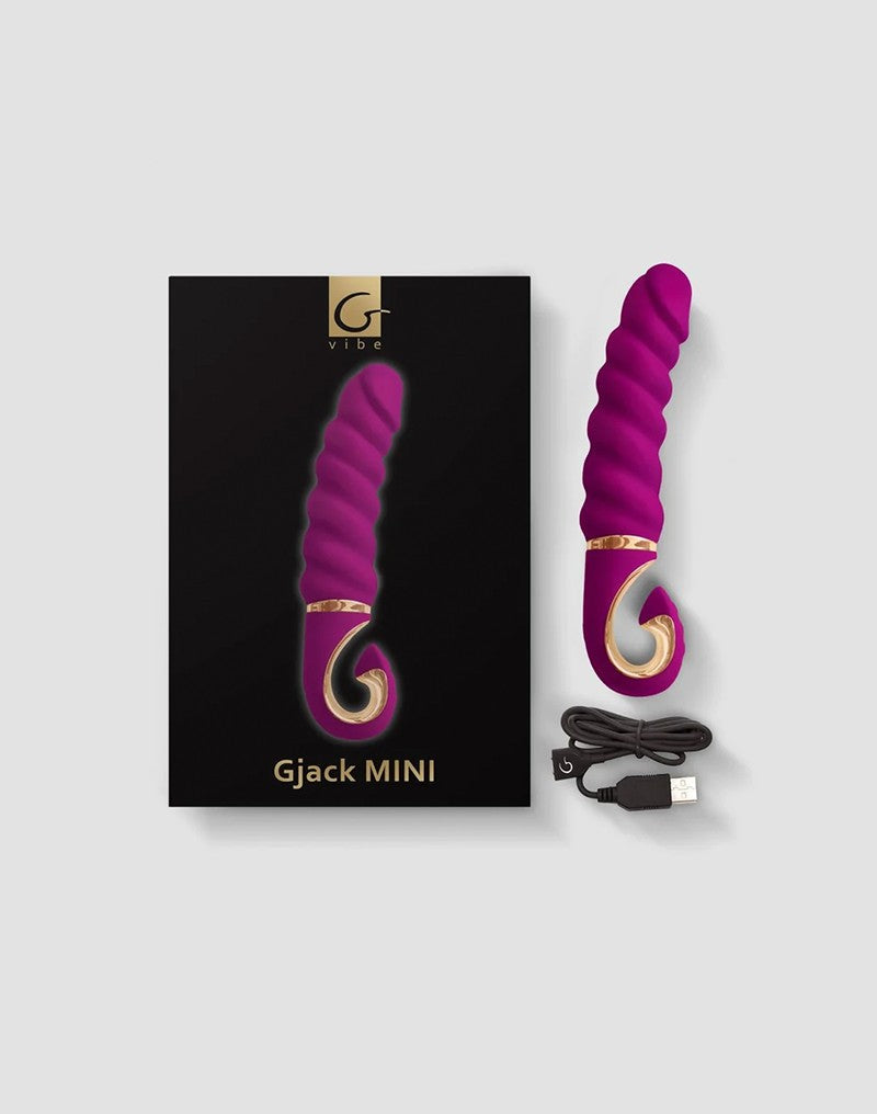 G-Vibe - G-Jack - Mini Geribbelde Vibrator - Paars-Erotiekvoordeel.nl