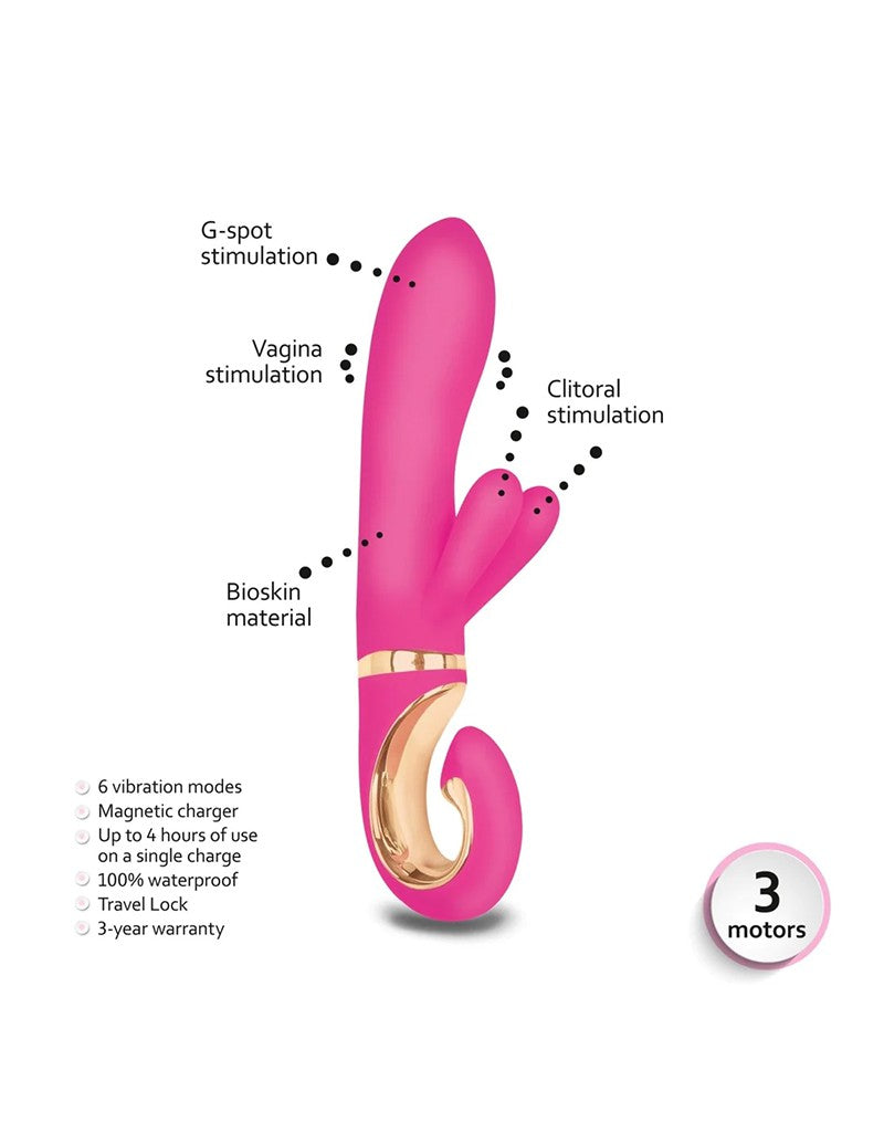 G-Vibe - G-Rabbit - Mini Rabbit Vibrator - Roze-Laced-up.nl