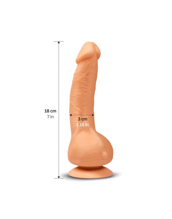 G-Vibe - G-Real - Mini Vibrerende Dildo - 3 x 18 cm - Lichte huidskleur-Laced-up.nl