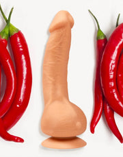 G-Vibe - G-Real - Mini Vibrerende Dildo - 3 x 18 cm - Lichte huidskleur-Laced-up.nl