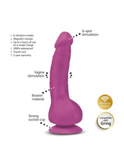 G-Vibe - G-Real - Mini Vibrerende Dildo - Fuchsia Roze-Laced-up.nl