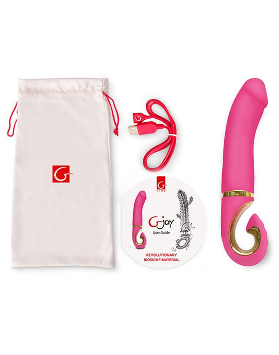 G-Vibe - G-Jay - Bioskin Vibrator - Roze-Laced-up.nl
