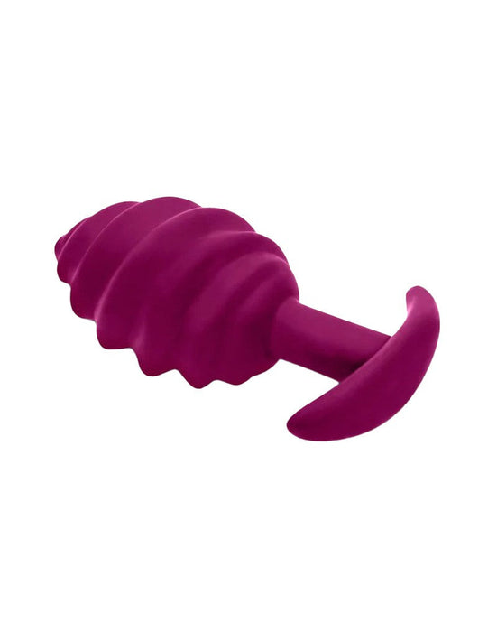 G-Vibe - G-plug Twist 2 - Geribbelde Buttplug - Paars-Laced-up.nl