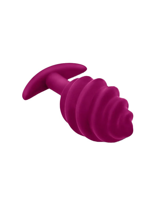 G-Vibe - G-plug Twist 2 - Geribbelde Buttplug - Paars-Laced-up.nl