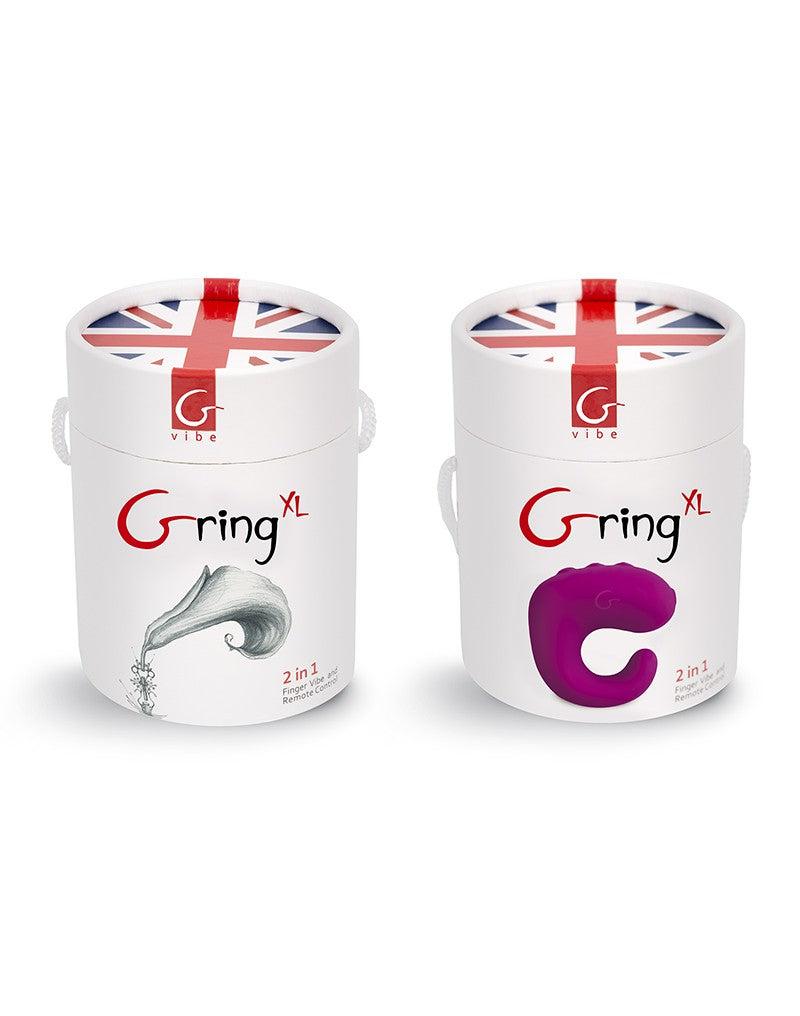 G-Vibe - G-ring - Vinger Vibrator XL - Roze-Laced-up.nl