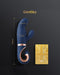 G Vibe - Gentley - Rabbit Vibrator - G-Spot en Clitoris Stimulatie - Siliconen - Blauw/Goud-Laced-up.nl