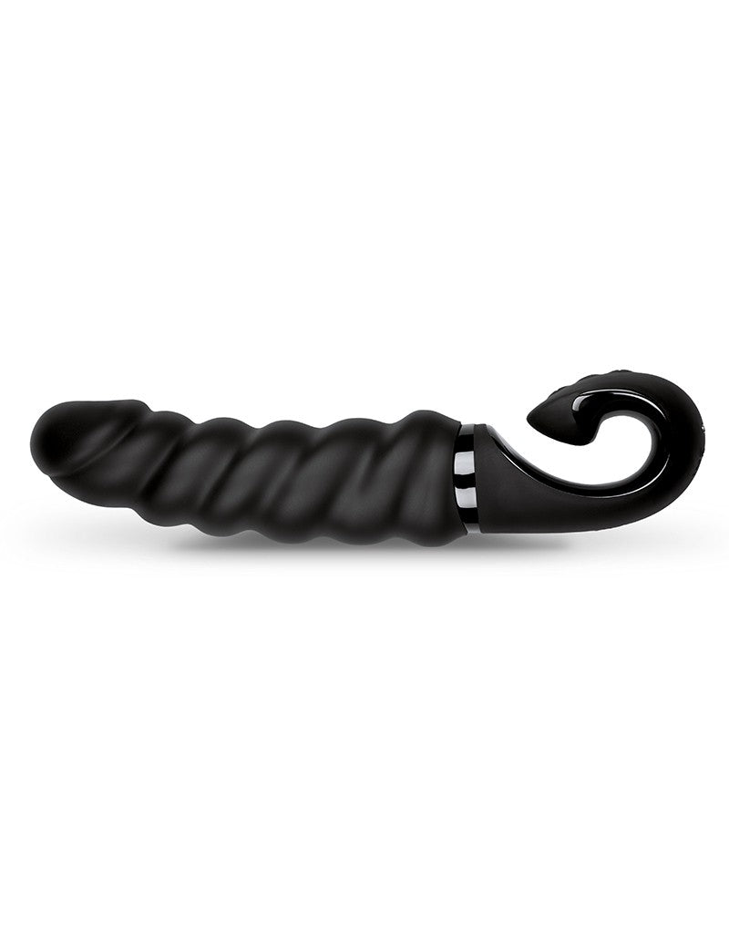 G-Vibe - Gjack2 - Geribbelde Bioskin Vibrator - Zwart-Laced-up.nl