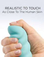 G-Vibe - Gjack2 - Geribbelde Bioskin Vibrator - Zwart-Laced-up.nl