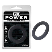 GK Power - Cock Sweller No.2 - Rekbare Cockring - Diameter 40 mm - Zwart-laced-up.nl