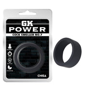 GK Power - Cock Sweller No.7 - Rekbare Cockring - Diameter 46 mm - Zwart-laced-up.nl