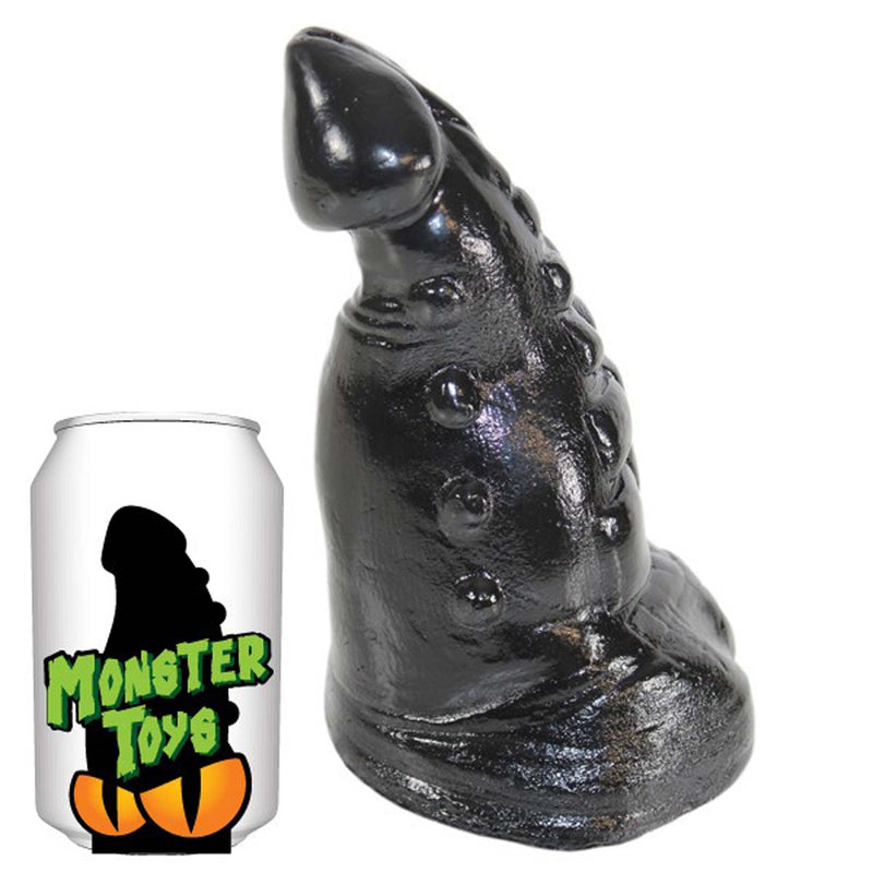 Gangbangster - Banshi - Dildo - 16 x 8,5 cm - PVC - Zwart-Erotiekvoordeel.nl