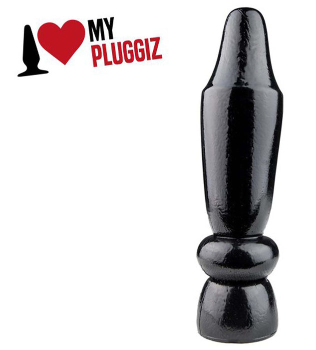 Gangbangster - Big Knight Chess - Dildo - 16 x 4,7 cm - PVC - Zwart-Erotiekvoordeel.nl