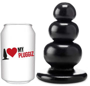 Gangbangster - Boska - Dildo - 13,5 x 7,1 cm - PVC - Zwart-Laced-up.nl