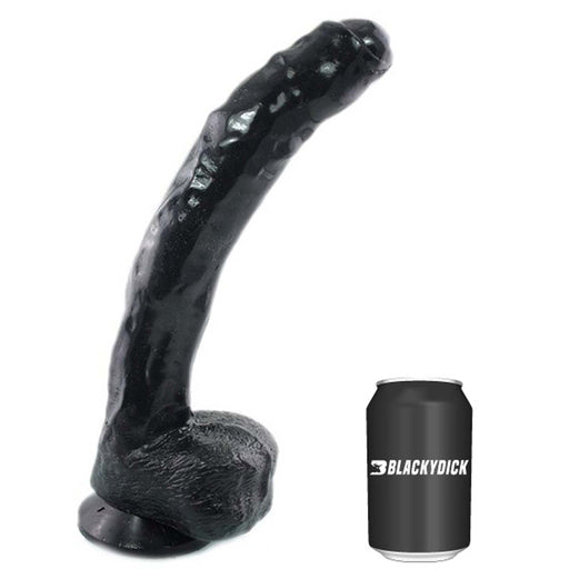 Gangbangster - Dildo - Powell - 26 x 5 cm - PVC - Zwart-Erotiekvoordeel.nl