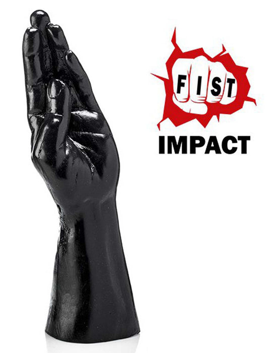 Gangbangster - Fist & Furious - Dildo 48 x 13 cm - PVC - Zwart-Erotiekvoordeel.nl