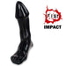 Gangbangster - Footx - Dildo - 18 x 7,8 cm - PVC - Zwart-Erotiekvoordeel.nl