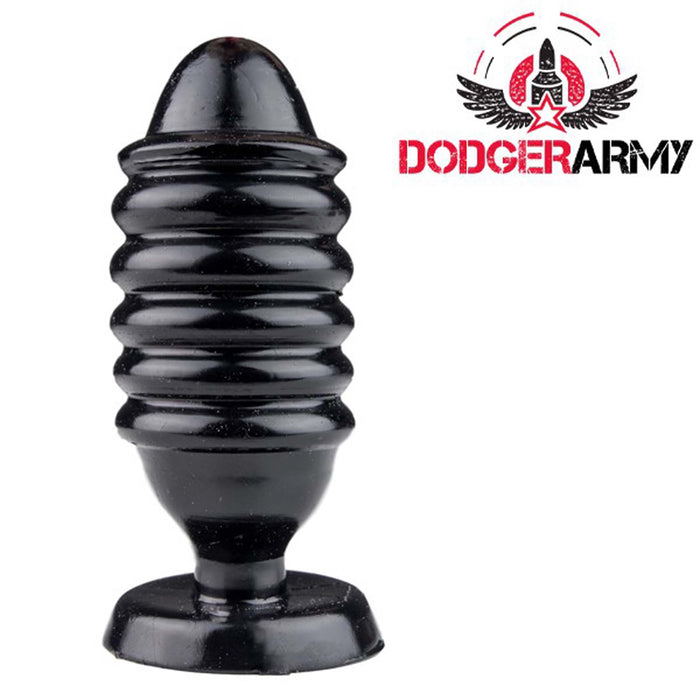 Gangbangster - Fragment - Buttplug - 14 x 5,5 cm - PVC - Zwart-Laced-up.nl