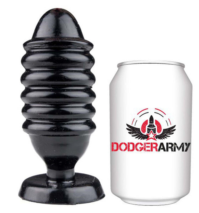 Gangbangster - Fragment - Buttplug - 14 x 5,5 cm - PVC - Zwart-Laced-up.nl