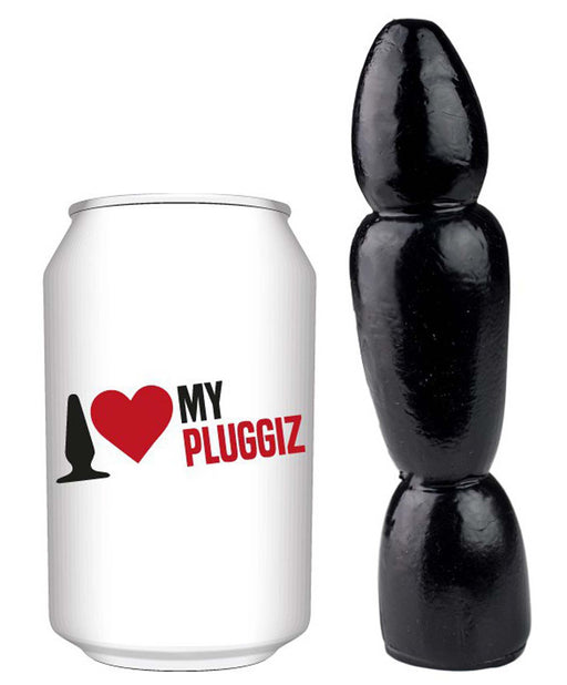 Gangbangster - Fuzz - Buttplug - 16 x 4,4 cm - PVC - Zwart-Laced-up.nl