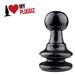 Gangbangster - King Chess - Buttplug - 15 x 9,5 cm - PVC - Zwart-Laced-up.nl