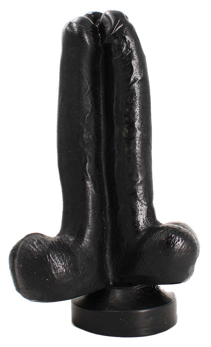 Gangbangster - Mission 3 in 1 - Dildo - 25 x 11 cm - PVC - Zwart-Erotiekvoordeel.nl
