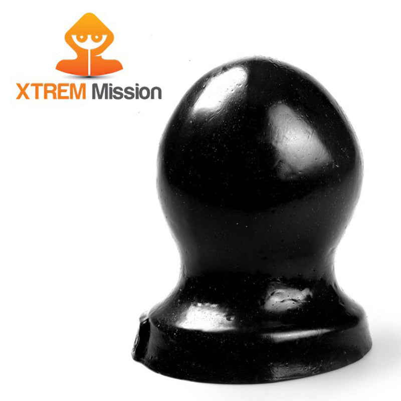 Gangbangster - Mission Snowball - Buttplug - 12 x 10 cm - PVC - Zwart-Laced-up.nl