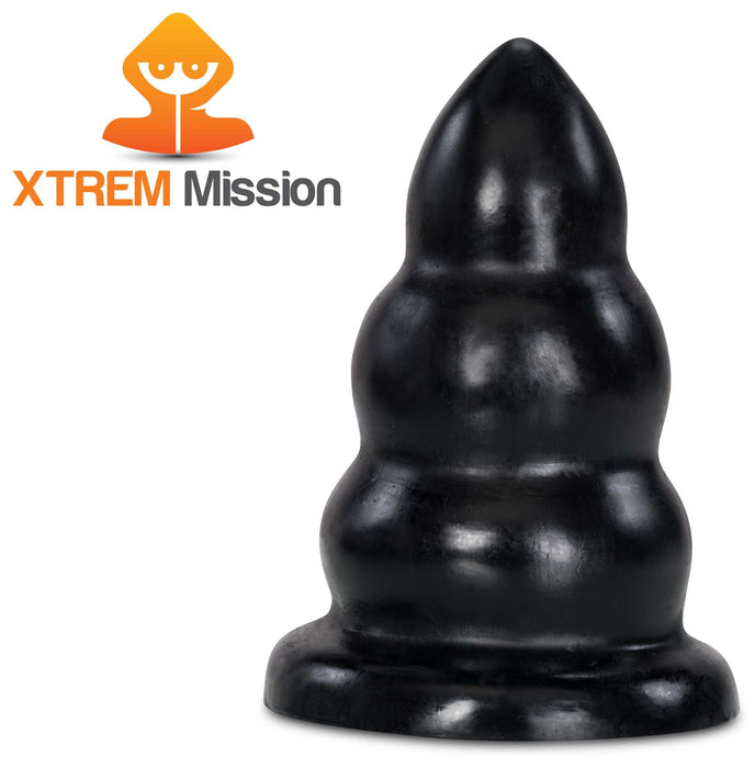Gangbangster - Mission Takeover - Buttplug - 19 x - 10 cm - PVC - Zwart-Laced-up.nl