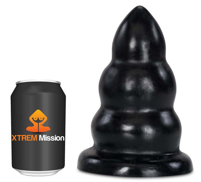 Gangbangster - Mission Takeover - Buttplug - 19 x - 10 cm - PVC - Zwart-Laced-up.nl