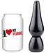 Gangbangster - Nuzz - Buttplug - 11 x 4,5 cm - PVC - Zwart-Laced-up.nl