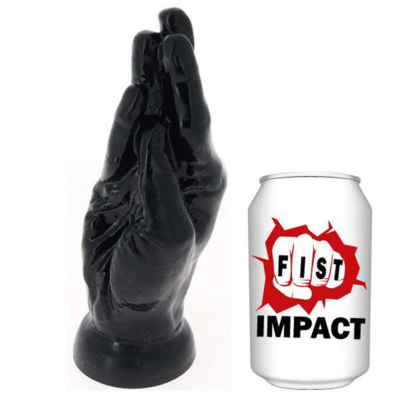 Gangbangster - One Hand - Buttplug - 18 x 6 cm - PVC - Zwart-Laced-up.nl