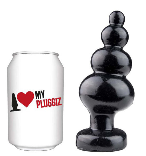 Gangbangster - One More - Buttplug - 14 x 6 cm - PVC - Zwart-Erotiekvoordeel.nl