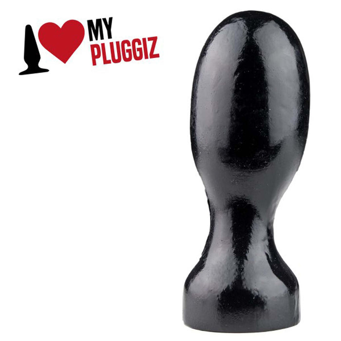 Gangbangster - Ovaly - Buttplug - 11 x 4,8 cm - PVC - Zwart-Laced-up.nl