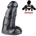 Gangbangster - Super Devon - Dildo - 17 x 9 cm - PVC - Zwart-Erotiekvoordeel.nl