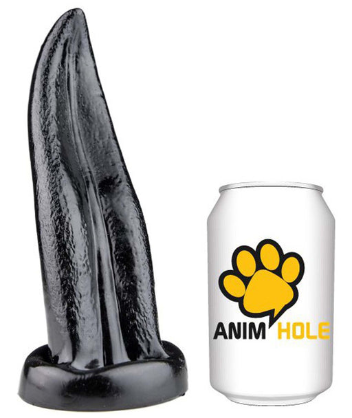 Gangbangster - Tongue - Dildo - 19 x 5,8 cm - PVC - Zwart-Erotiekvoordeel.nl