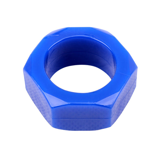 Chisa - Get Lock - Nuts Bolts Cock Ring - Blauw-Erotiekvoordeel.nl