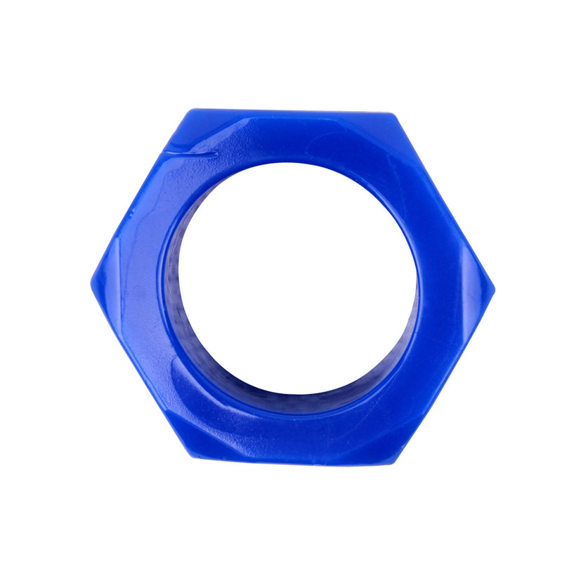 Chisa - Get Lock - Nuts Bolts Cock Ring - Blauw-Erotiekvoordeel.nl