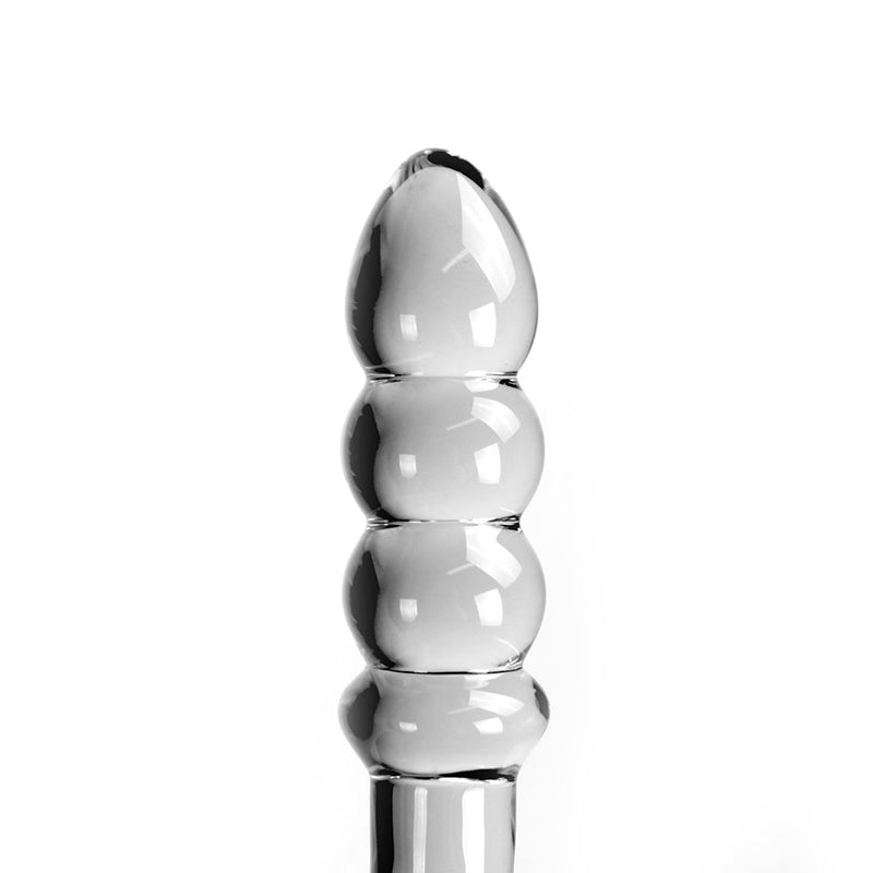 Glazen Dildo Curve - Transparant-Laced-up.nl