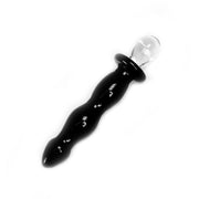 Glazen Dildo DeLuxe - Zwart-Laced-up.nl
