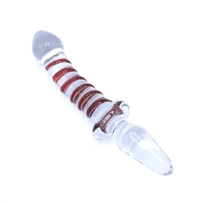 Glazen Dildo En Glazen Buttplug 2-in-1 SWIRL-Laced-up.nl