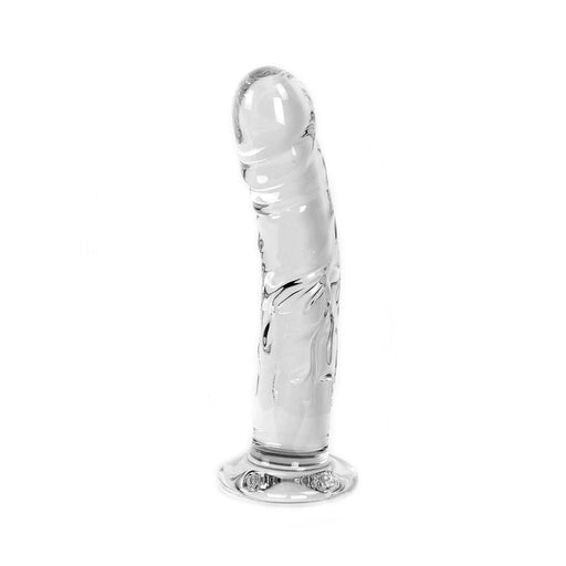 Glazen Dildo rond - Transparant-Laced-up.nl