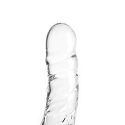 Glazen Dildo rond - Transparant-Laced-up.nl