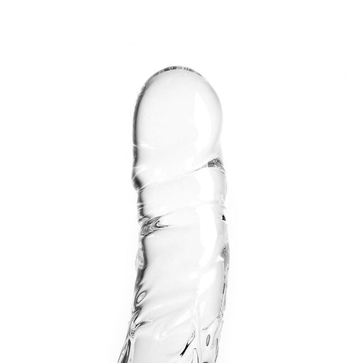 Glazen Dildo rond - Transparant-Laced-up.nl