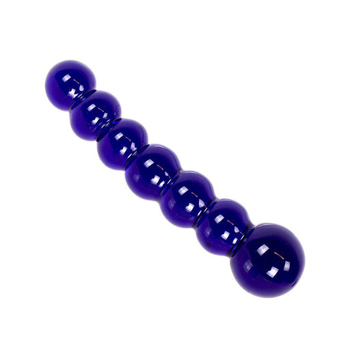 Glazen dildo Met Blauwe Ballen-Laced-up.nl