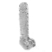 Glazen dildo Met ribbels Groot - Transparant-Laced-up.nl