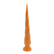 Gold Play - Extra Lange Anaal Dildo - Zachte Siliconen - Twist - Goud-Erotiekvoordeel.nl
