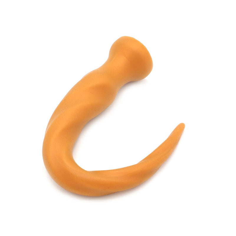 Gold Play - Extra Lange Anaal Dildo - Zachte Siliconen - Twist - Goud-Erotiekvoordeel.nl