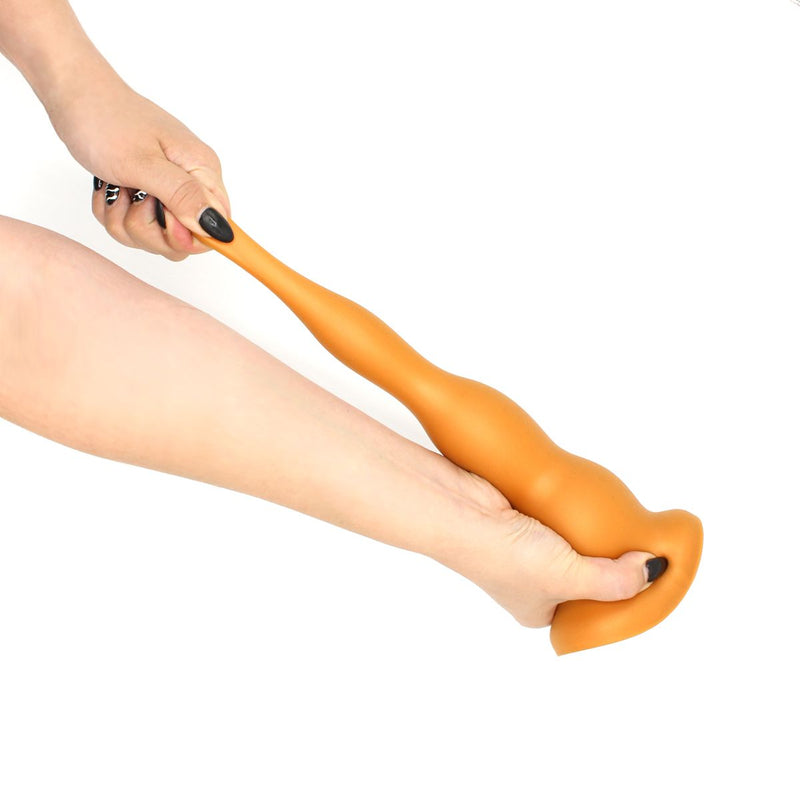 Gold Play - Soft Liquid Siliconen Anaal Dildo Blop - Goud-Laced-up.nl